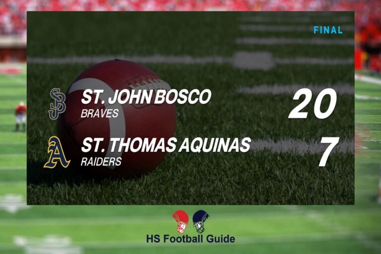 St. John Bosco Defeats St. Thomas Aquinas 20-7 in Showcase